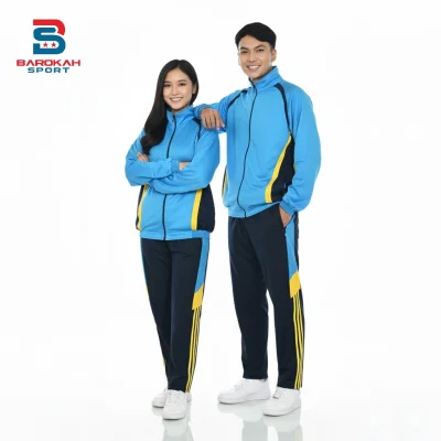 HM Barokah - One set olahraga Pria Wanita Setelan olahraga Unisex jaket celana jaket training jaket trening celana trening seragam olahraga gym jogging running cycling